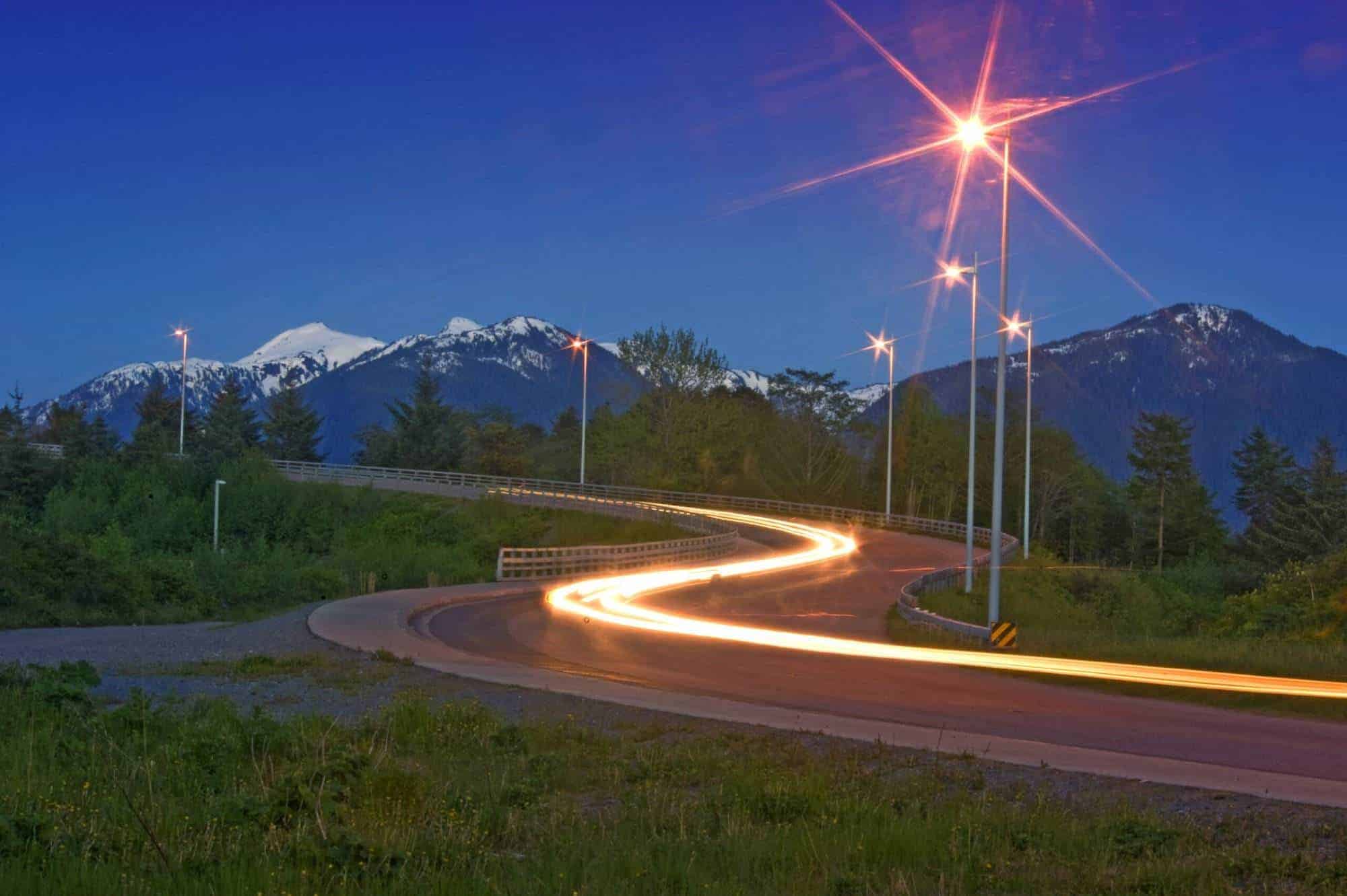 Road and mountain